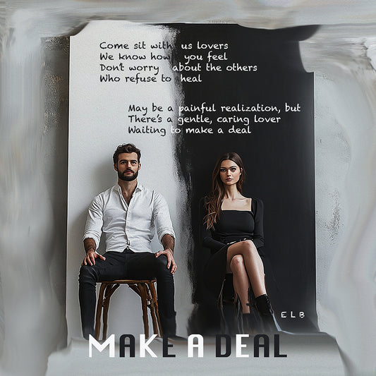 Make a Deal poetry art print with choice themes by E. Laurence Bake