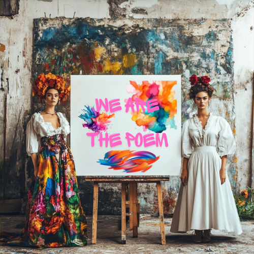 We Are The Poem poetry art print with unity themes by E. Laurence Bake