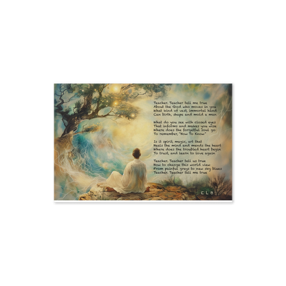Painted Poem Keepsake Card - Teacher Teacher