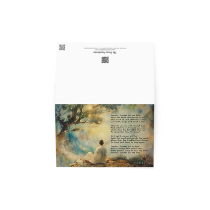 Painted Poem Keepsake Card - Teacher Teacher